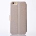 iPhone 6 6s Plus 5.5 -Bling Bling Rhinestone PU Flip Stand Phone Protective Cover Case with Magnet Clip - Gold